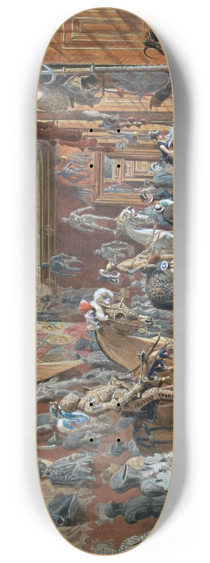 Carl Goebel the younger - Die Rstkammer III der Ambraser Sammlung 8.25 inch art skate deck