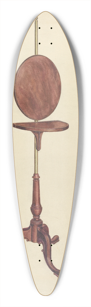 Elizabeth Curtis - Pole Screen and Candlestand 39.3 inch art pintail longboard deck