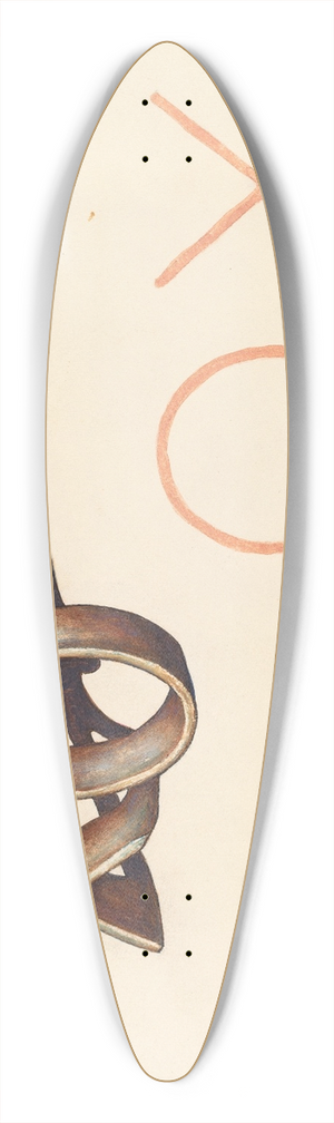 Elizabeth Johnson - Branding Iron 39.3 inch art pintail longboard deck