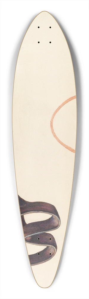 Elizabeth Johnson - Branding Iron 39.3 inch art pintail longboard deck