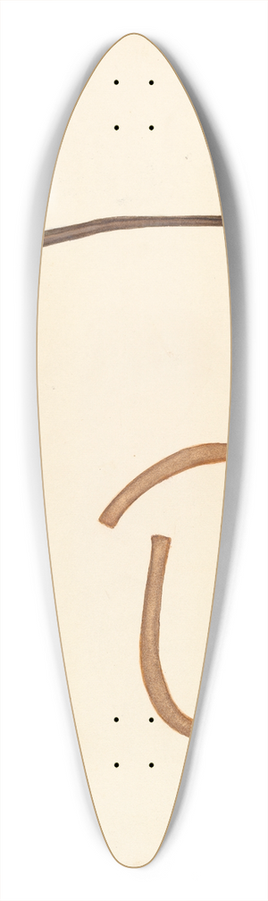 Elizabeth Johnson - Branding Iron 39.3 inch art pintail longboard deck