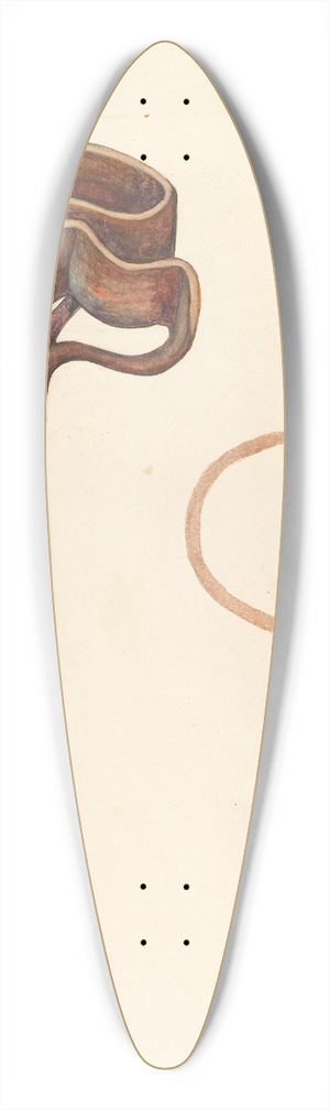 Elizabeth Johnson - Branding Iron 39.3 inch art pintail longboard deck