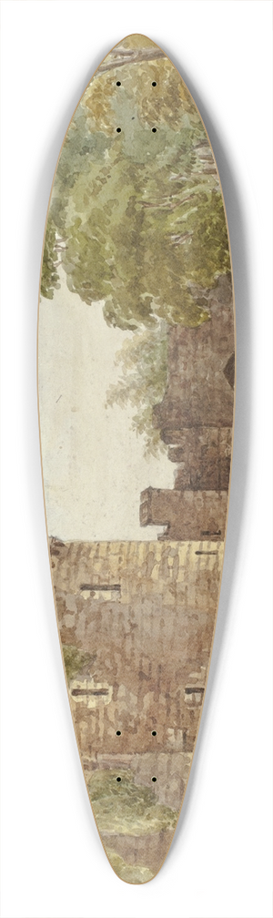 Elizabeth Murray - Gateway, Beaumans Castle 39.3 inch art pintail longboard deck