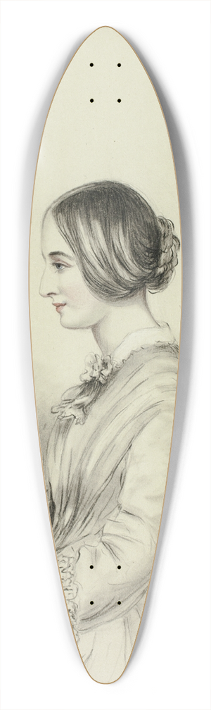 Elizabeth Murray - Portrait of Selina (Quin) Markham 39.3 inch art pintail longboard deck