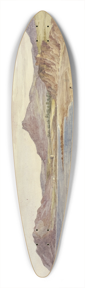 Elizabeth Murray - View of Wicklow Hills 39.3 inch art pintail longboard deck