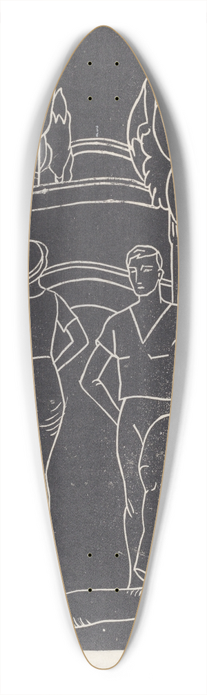 Elizabeth Smith - The Hill Wife 39.3 inch art pintail longboard deck Elizabeth Smith - The Hill Wife 39.3 inch art pintail longboard deck