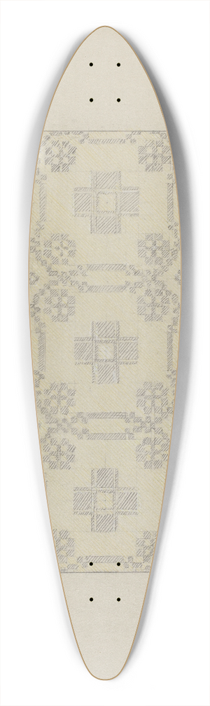 Elizabeth Valentine - Tablecloth 39.3 inch art pintail longboard deck