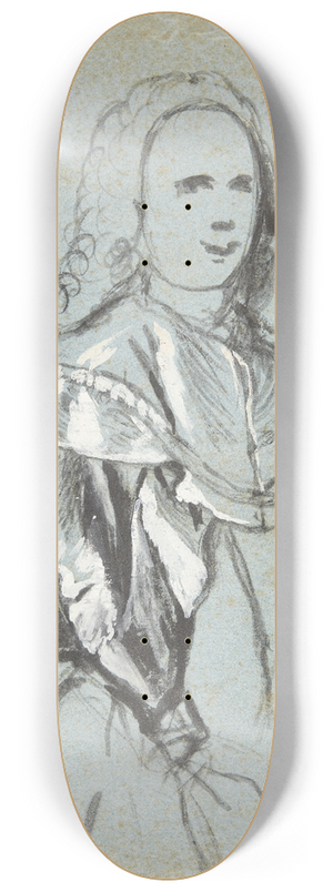 Carl Gustaf Pilo - Studie til et portrt, formentlig af A G Moltke 8.25 inch art skate deck