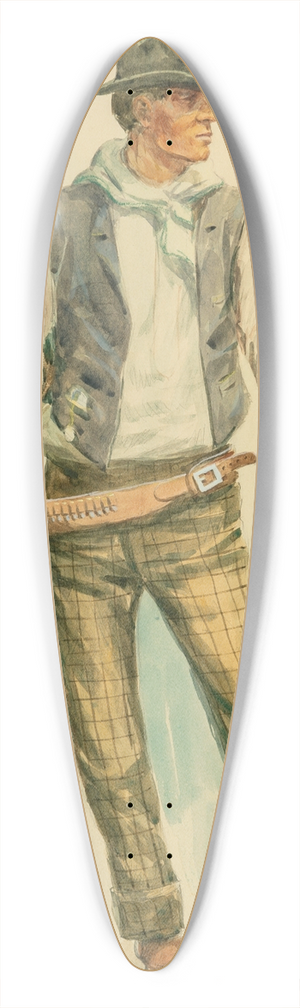Elling William Gollings - The Ranahan 39.3 inch art pintail longboard deck