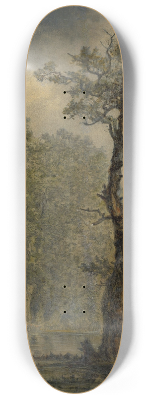Carl Gustav Carus - Waldlandschaft (Landschaftsstudie, vermutlich das Rosental bei Leipzig) 8.25 inch art skate deck