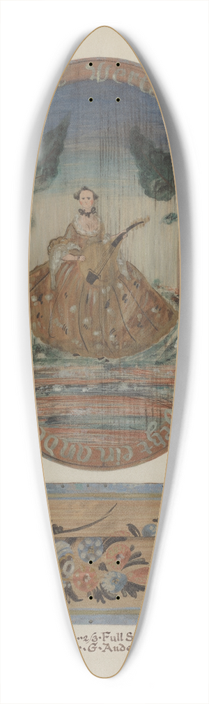 Elmer G. Anderson - Pa. German Bandbox 39.3 inch art pintail longboard deck