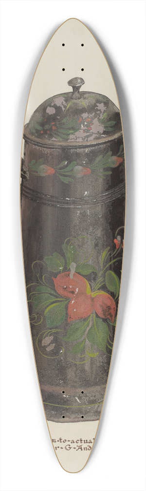 Elmer G. Anderson - Toleware Tin Coffee Pot 39.3 inch art pintail longboard deck