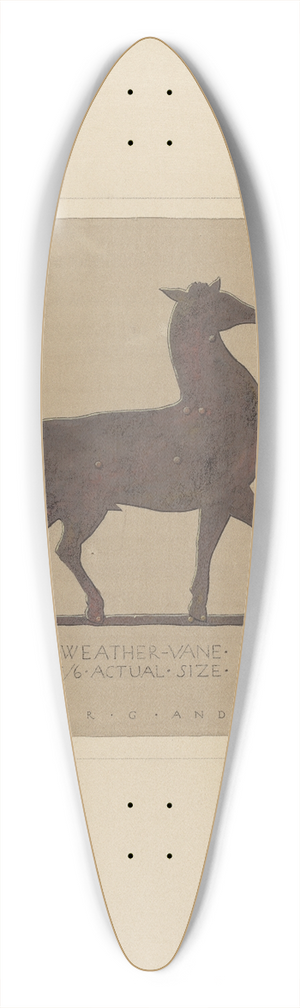 Elmer G. Anderson - Weather Vane 39.3 inch art pintail longboard deck