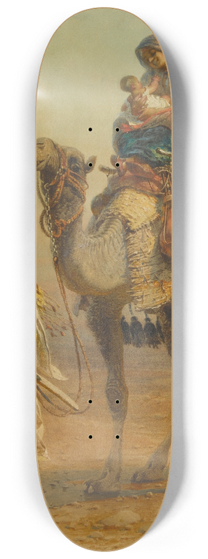 Carl Haag - A family of wandering Arabs 8.25 inch art skate deck