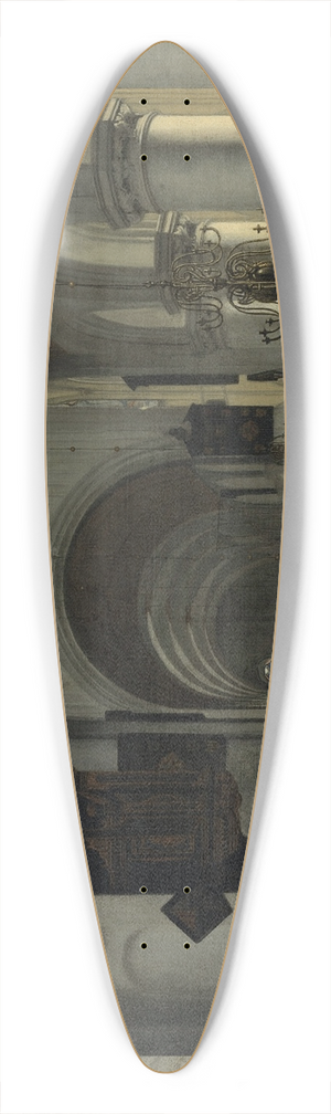 Emanuel de Witte - Interior of a Church 39.3 inch art pintail longboard deck Emanuel de Witte - Interior of a Church 39.3 inch art pintail longboard deck