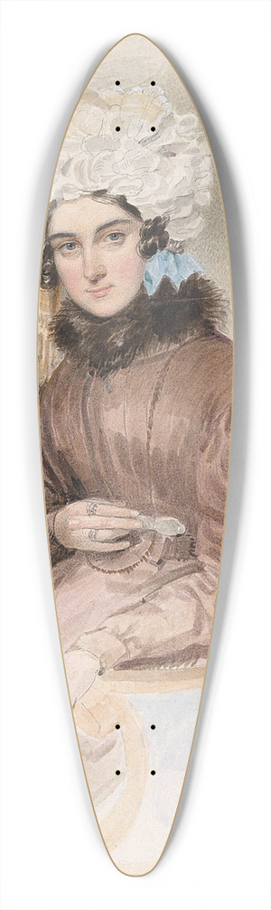 Emanuel Thomas Peter - Bildnis einer sitzenden Dame mit Rschenhaube 39.3 inch art pintail longboard deck