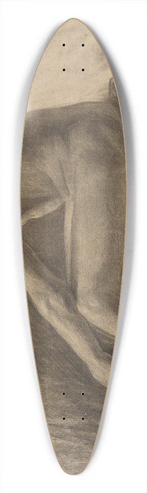 Emil Alexay-Olexk - Study of a Seated Man 39.3 inch art pintail longboard deck