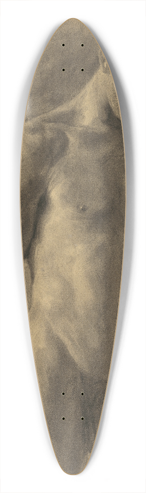 Emil Alexay-Olexk - Study of Male Nude 39.3 inch art pintail longboard deck