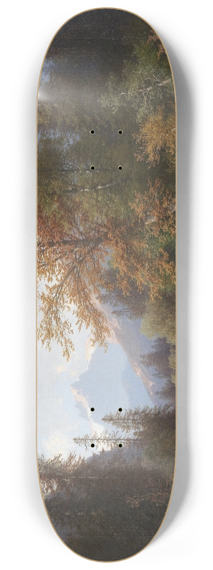 Carl Hasch - Gebirgsbach in der Ramsau 8.25 inch art skate deck
