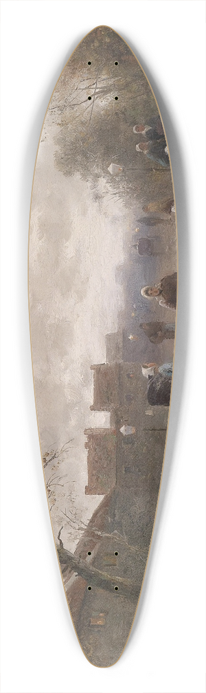 Emil Barbarini - Auf der Landstrae 39.3 inch art pintail longboard deck Emil Barbarini - Auf der Landstrae 39.3 inch art pintail longboard deck