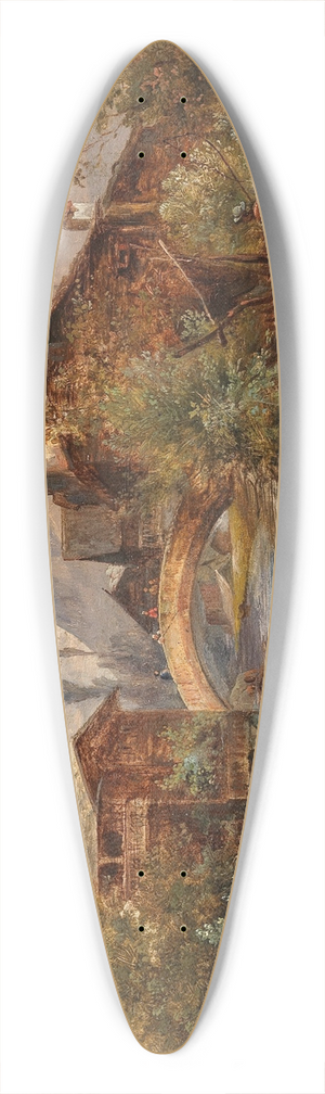 Emil Barbarini - Sarnen 39.3 inch art pintail longboard deck