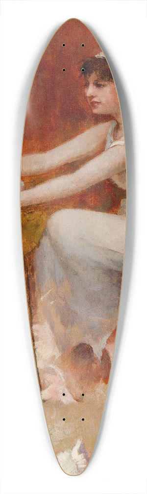 Emil Carlsen - Arranging Flowers 39.3 inch art pintail longboard deck