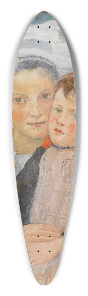 Emile Alfred Dezaunay - Maternit  Pont Aven 39.3 inch art pintail longboard deck