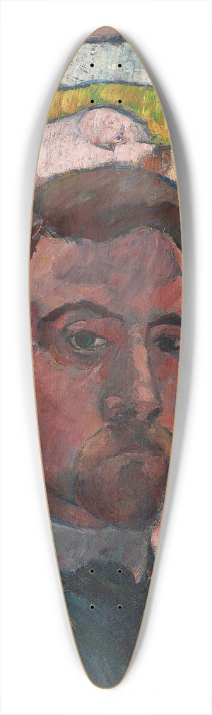 Emile Bernard - Autoportrait au tableau Baigneuses  la vache rouge 39.3 inch art pintail longboard deck