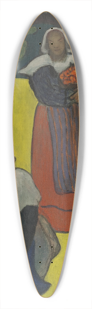 Emile Bernard - Bretonnes ramassant des pommes 39.3 inch art pintail longboard deck