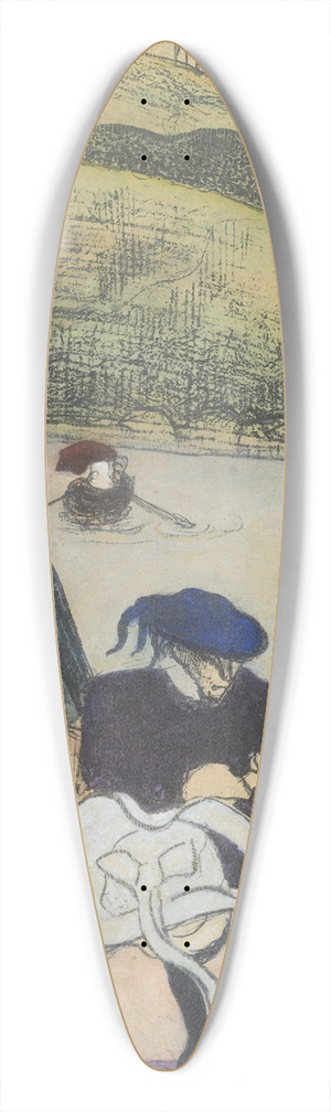 Emile Bernard - Bretons dans une barque (Bretons in a Ferryboat) 39.3 inch art pintail longboard deck