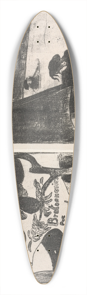 Emile Bernard - Les Bretonneries 39.3 inch art pintail longboard deck