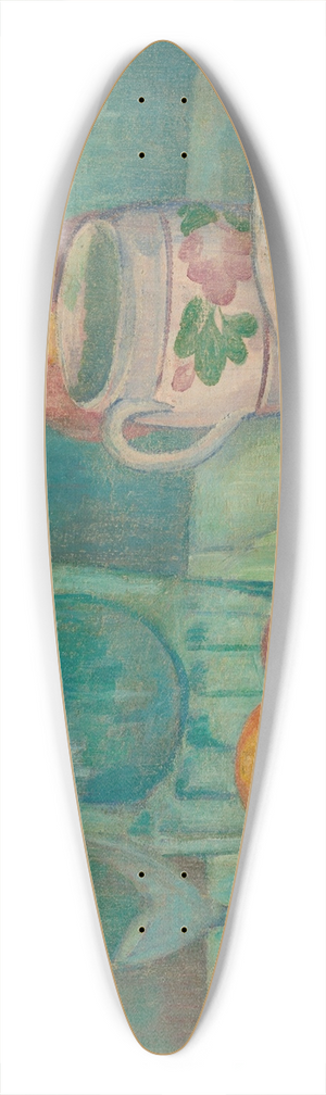 Emile Bernard - Nature morte (carafe, verre, fruits, assiettes, tasse et cafetire) 39.3 inch art pintail longboard deck