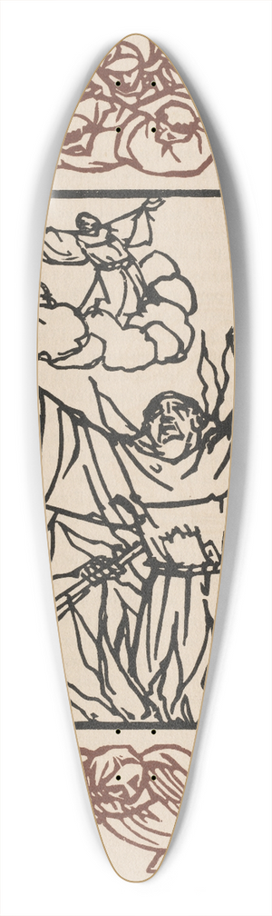 Emile Bernard - Small Flowers of Saint Francis 39.3 inch art pintail longboard deck