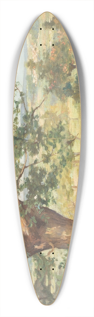 Emile-Charles Dameron - Landscape 39.3 inch art pintail longboard deck