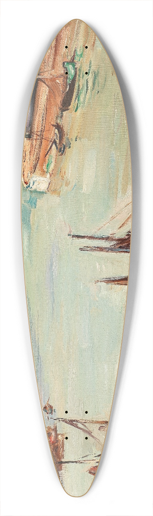 Emile Othon Friesz - Le port de Honfleur 39.3 inch art pintail longboard deck