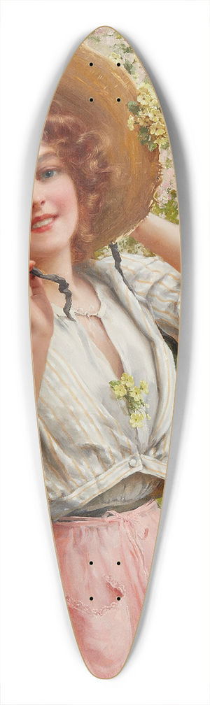 Emile Vernon - Springtime 39.3 inch art pintail longboard deck