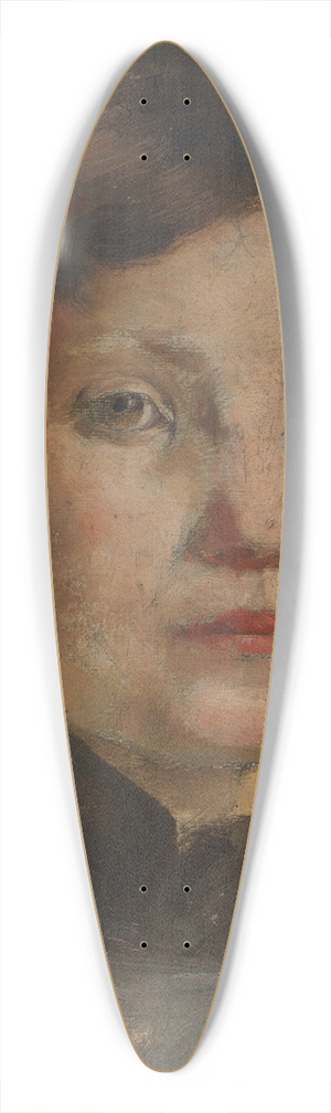 Emile Vloors - Portrait of a Child 39.3 inch art pintail longboard deck