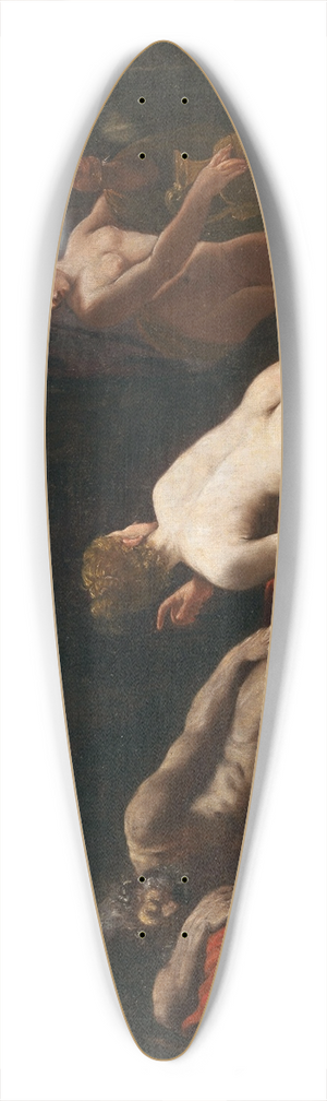 Emilian School - Lot and his Daughters 39.3 inch art pintail longboard deck
