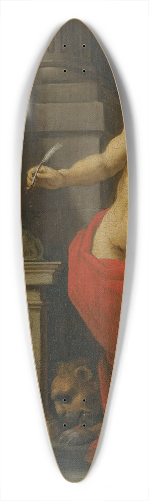 Emilian School - Saints Augustine AndJerome In A Classical Setting 39.3 inch art pintail longboard deck