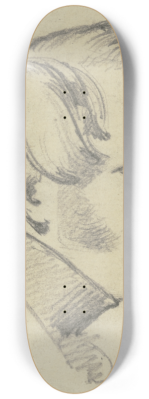 Carl Hoff - Bildnis Schmidt im Profil nach rechts 8.25 inch art skate deck