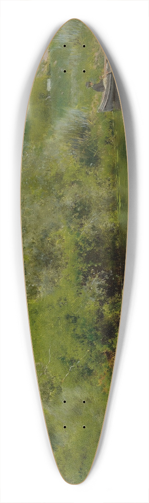 Emilio Snchez-Perrier - The River at Alcal 39.3 inch art pintail longboard deck