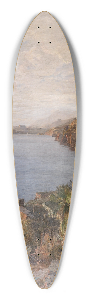 Emil Jakob Schindler - An der dalmatinischen Kste bei Ragusa 39.3 inch art pintail longboard deck