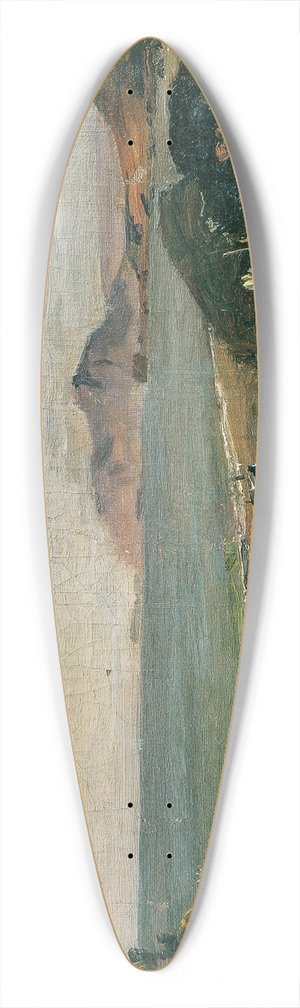 Emil Jakob Schindler - Das Ionische Meer bei Korfu 39.3 inch art pintail longboard deck