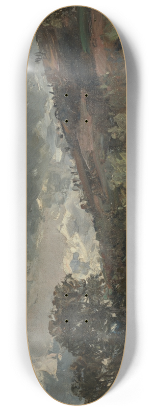 Carl Hoff - Landschaftsstudie 8.25 inch art skate deck