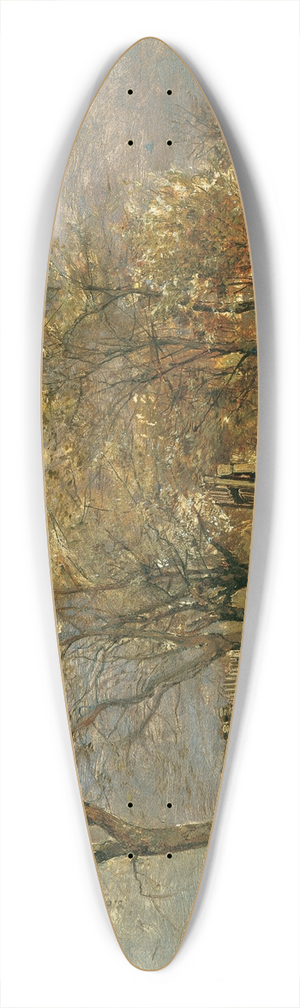 Emil Jakob Schindler - Frhling in Hacking 39.3 inch art pintail longboard deck