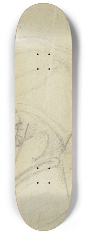 Carl Hoff - Leutnant Friesland, Brustbild mit Tschako nach links 8.25 inch art skate deck