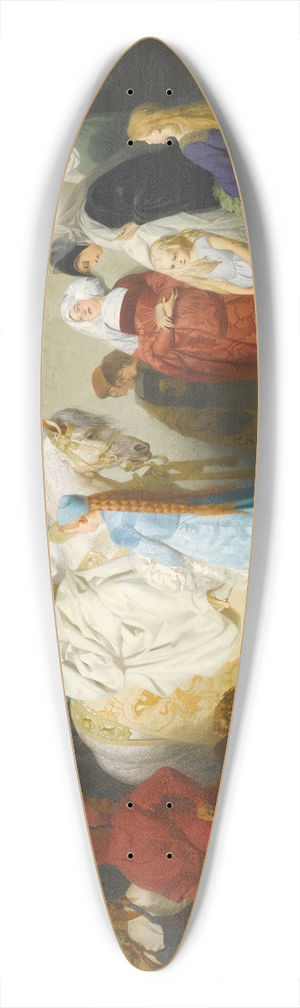 Emil Lauffer - Merlin Presenting The Future King Arthur 39.3 inch art pintail longboard deck