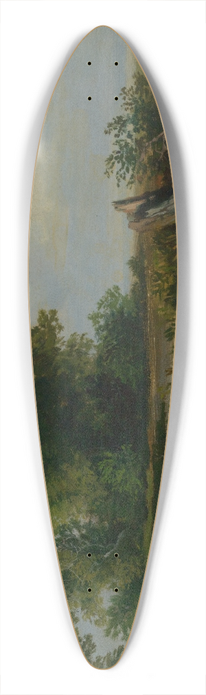 Emil Lugo - Baumstumpf am Wegrand 39.3 inch art pintail longboard deck Emil Lugo - Baumstumpf am Wegrand 39.3 inch art pintail longboard deck