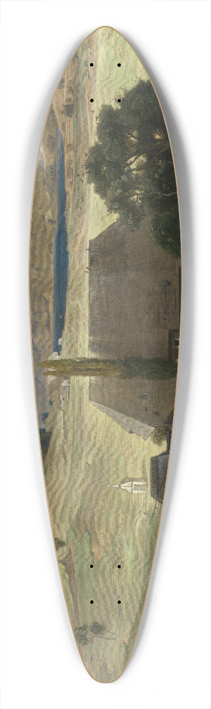 Emil Lugo - Erlenbruck am Titisee 39.3 inch art pintail longboard deck Emil Lugo - Erlenbruck am Titisee 39.3 inch art pintail longboard deck