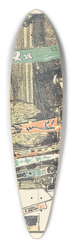 Emil Orlik - From Japan 39.3 inch art pintail longboard deck